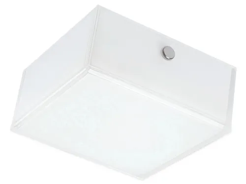 LEDVANCE LED-Deckenleuchte Lunive Quadro, 8 W, 330 lm, 3000 K - Moderne Deckenleuchte mit hochwertigem Metall- und Glasdesign, ideal für Flure und Wohnzimmer. Energieeffizient mit 330 lm Lichtstrom und 20.000 Stunden Lebensdauer.