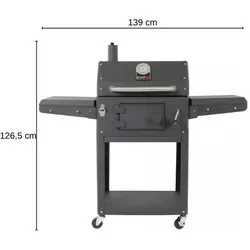 Grandhall Holzkohlegrill – Robuster Gartenkamin für Grillfans