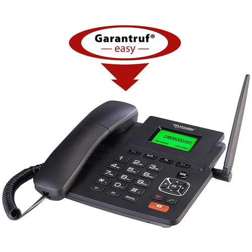 simvalley 4G-Tischtelefon, Hotspot-Funktion, WLAN, Akku, ohne Vertrag & SIM-Lock