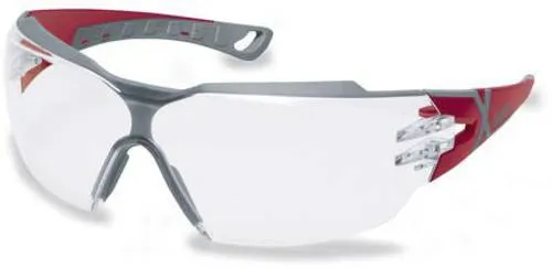 Uvex - Schutzbrille Pheos Cx2 Exc. As Af Klar Rot/grau 9198.258