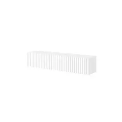 Selsey TV Schrank Board Sideboard Fernsehtisch 138,6 cm Hängend Weiß - TV-Halterungen mit elegantem, minimalistischen Design, praktischen Türen für zusätzlichen Stauraum und langlebigem, feuchtigkeitsbeständigem Korpus.