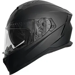 RALLOX Motorradhelm Integralhelm 69 - Matt Schwarz, Größe M - Robuster Integralhelm für Motorräder mit Doppelbelüftung und herausnehmbarem Futter. Sicherheitsstandard ECE 22.06 sorgt für geprüfte Qualität. Ideal für Fahrten innerhalb der StVZO.