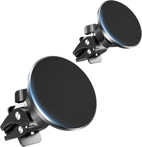 2-Pack Magnet Handyhalterung fürs Auto, 16 Starke Magnete Handyhalterung für die Auto-Lüftung, 360° Drehbarer Mag-Safe Autohalterung, Magnethalterung Handy Auto Geeignet für i-Phone 17, 16,15,14,13,12