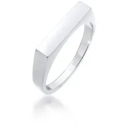 Elli Damen Siegelring Eckig Geo Design in 925 Sterling Silber - Ringe in Bijouterie, handgefertigt aus 925 Sterling Silber mit zeitlosem Design – perfekt als Geschenk für besondere Anlässe.