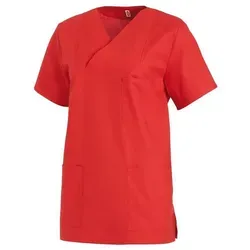 Leiber Schlupfkasack kurzarm unisex rot 08/769/02-V - Arbeits- & Schutzkleidung mit hoher Qualität, sterilisierbar für hygienische Sicherheit, ausgestattet mit Brust- und Seitentaschen.