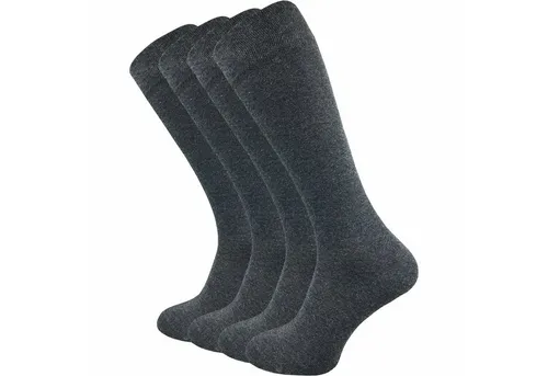 GAWILO Kniestrümpfe für Damen & Herren aus hochwertiger Baumwolle mit Komfortbund (4 Paar) Extra weicher Komfortbund, der nicht verrutscht ohne einzuschneiden