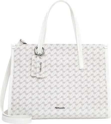Tamaris Shopper 33789 300 white, SC - Eleganter Shopper mit strukturierter Optik und Reißverschluss, ideal für Büro oder Freizeit. Bietet viel Stauraum und einen abnehmbaren Umhängeriemen für flexibles Tragen.