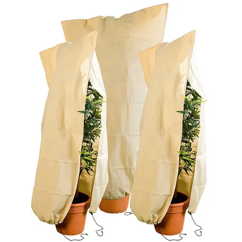 3er-Set XL-Pflanzenabdeckungen als Winterschutz, 180x120cm, 80 g/m²