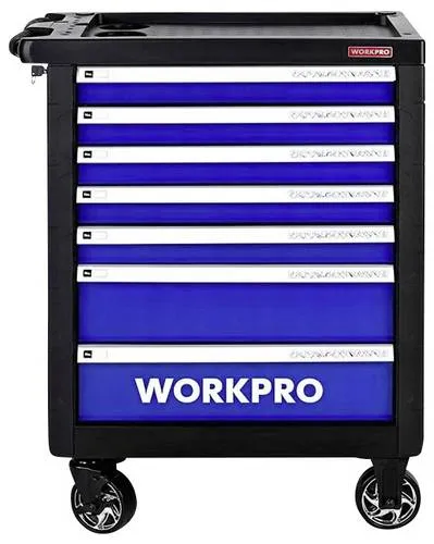 Produktbild WorkPro WP209074 7-Schubladen Werkstattwagen mit 193 Werkzeugen