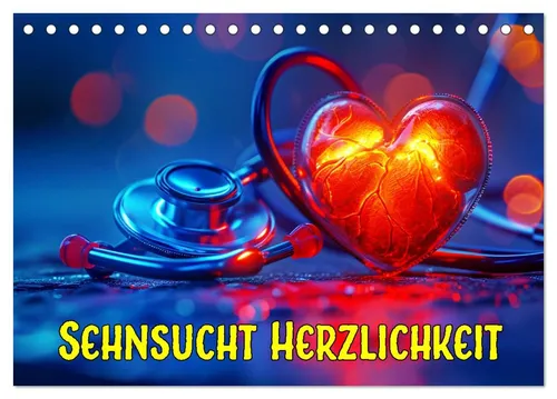 CALVENDO Wandkalender Sehnsucht Herzlichkeit 2026 - Hochwertiger Tischkalender im DIN A5 Format, ideal für die persönliche Planung. Mit Spiralbindung und ansprechenden Motiven bringt er Freude in jeden Raum.
