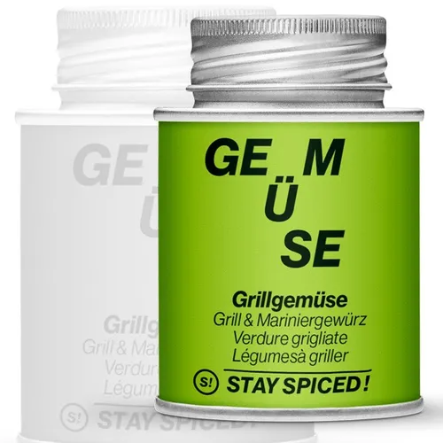 Stay Spiced Gewürz Grill Gemüse 90 g Schraubdose Art.Nr.: 62007xM