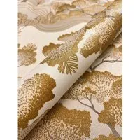Newroom Vinyltapete Nyoro Gold – Botanische Eleganz in gold von Newroom
