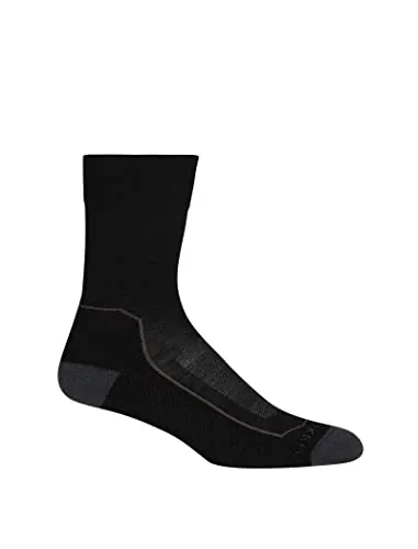Icebreaker Damen Hike+ Light Crew Socken, Schwarz, Large