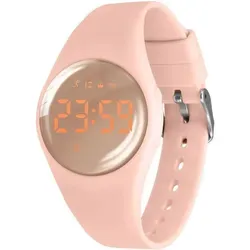 Multifunktionale Kinderuhr mit Schrittzähler und Vibrationsalarm - Diese vielseitige Kinderuhr unterstützt aktive Kinder mit Funktionen wie Schrittzähler und spritzwassergeschütztem Design. Praktisches USB-Laden und einfache Bedienung ohne App machen sie zum idealen Begleiter für den Alltag.