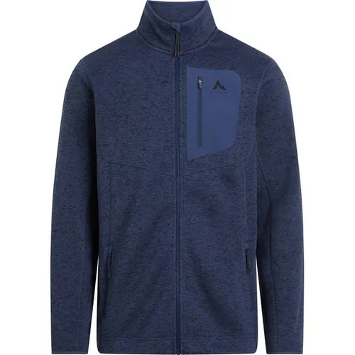 Mckinley Herren Skeena III Fleecejacke, Melange/Navy, 3XL - Wärmende und atmungsaktive Fleecejacke mit hohem Stehkragen und Kinnschutz. Ideal für Freizeitaktivitäten, bietet Komfort und Bewegungsfreiheit.