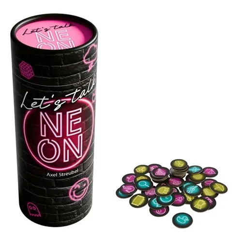 haba Let's talk NEON, Party-Spiel pink