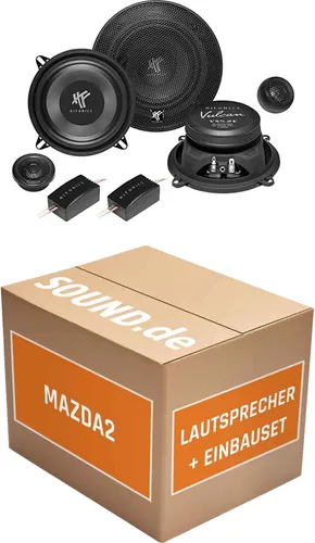 Hifonics VX5.2E Einbaupaket für Mazda2 (2007-2014)