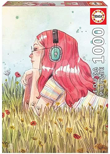 Educa 19030 - June 1000 Teile Puzzle, hochwertiges Portrait von Esther Gili, ideal für kreative Entspannung und Dekoration