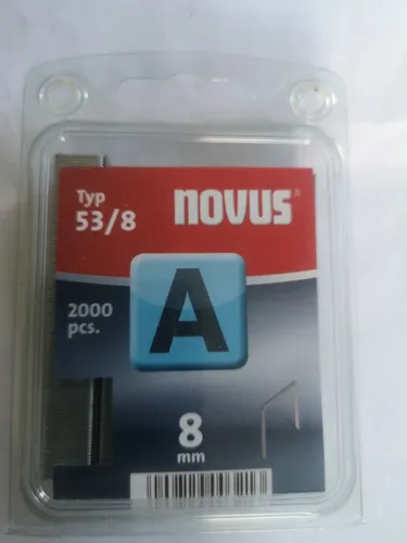 Feindrahtklammer A Typ 53 Klammer 8mm 0,75mm - 2000 St.NOVUS