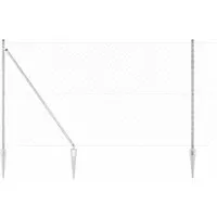 vidaXL Kettengliedzaun mit Pfosten 1,6 x 10 m - Stabiler Stahlzaun - Gartenzäune aus hochwertigem Stahl, wetterbeständig und korrosionsgeschützt. Ideal für Gärten und Terrassen, einfache Montage und langlebig.