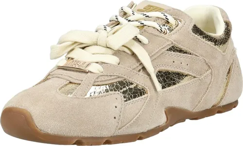 STEVE MADDEN Sneaker aus Leder für Damen, Gr. 37, gold/beige - Modische Sneaker von Steve Madden mit hochwertigem Materialmix und bequemer Passform. Ideal für stylische Alltagslooks und sportliche Aktivitäten.