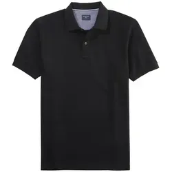 OLYMP Casual Poloshirt für Herren, Gr. XXXL, schwarz - Herren-Shirt aus 100% Baumwolle, Piqué-Stoff für hohen Tragekomfort, ideal für lässige Anlässe.