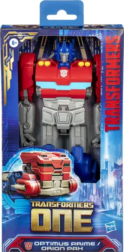 Transformers One Mega Changer Optimus Prime (Orion Pax) Action-Figur - Actionfiguren für Kinder, verwandelbare 2-in-1 Figur von Roboter zu Truck für fantastischen Spielspaß in 7 einfachen Schritten.