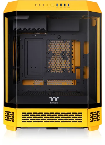 Thermaltake Tower 600, Midi Tower, PC, Gelb, ATX, micro ATX, Mini-ITX, SPCC, Gehärtetes Glas, Gaming
