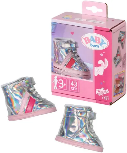 Baby Born Puppenkleidung Sneakers silber, 43 cm