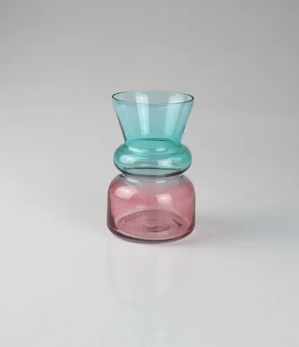 Dekovase AM DESIGN aus Glas, multicolor, 8x12 cm - Schicke Dekovase aus Glas in multicolor, ideal zur Verschönerung Ihres Wohnraums. Mit einer Höhe von 12 cm und einer Breite von 8 cm setzt sie stilvolle Akzente in Ihrer Einrichtung.