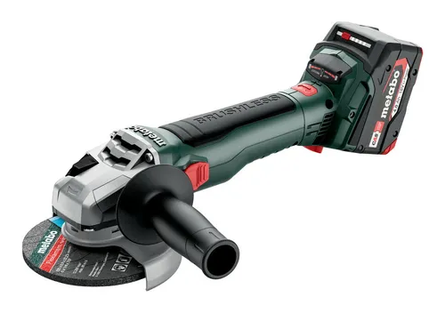 Metabo W 18 LT BL 11-125 Akku-Winkelschleifer - Schleifmaschine mit 2 x 4 Ah Li-Ion Akkus in praktischer MetaBox, kabellos und leistungsstark für flexibles Arbeiten.