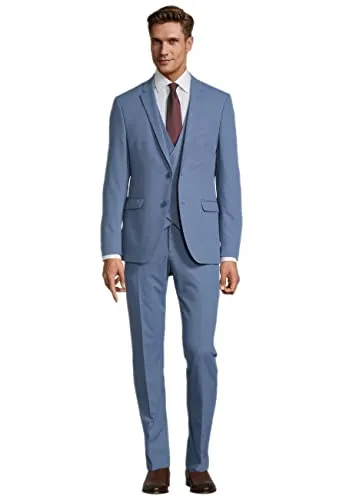 Steffen Klein Anzug 3-teilig mit Weste - Eleganter 3-teiliges Slim-Fit Anzug-Set von Steffen Klein, bestehend aus Sakko, Hose und Weste. Ideal für besondere Anlässe, mit hochwertiger Verarbeitung und hohem Tragekomfort. Vielseitig tragbar – auch ohne Weste.