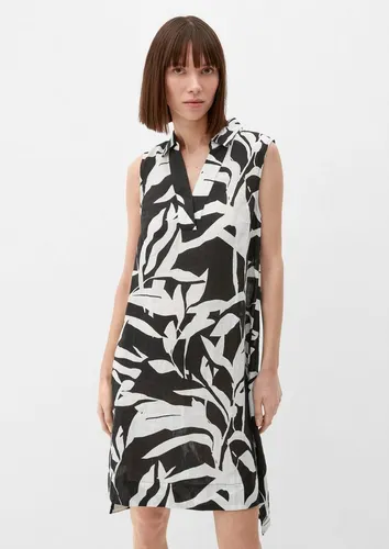 s.Oliver Minikleid Blusenkleid aus Leinen - Kleider - Zeitloses Blusenkleid aus luftigem Leinen, ideal für Strandtage oder entspannte Gartenmomente.