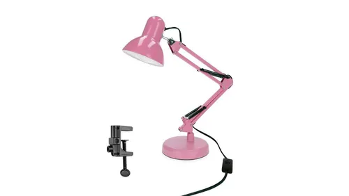 Lampka biurkowa różowa PIXI Pink E27 zestaw podstawa i klips EDO77 5903943489565