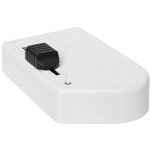 Relco RL1112/LED RT81 Bodenschiebeschalter - Dimmschalter für LED (4-100W) und Halogen (40-250W), mit praktischem Schieberegler und elegantem Design in Weiß.