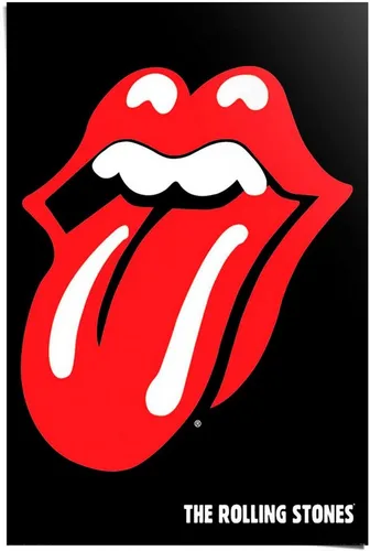 Reinders! Poster Rolling Stones in schwarz von Reinders!