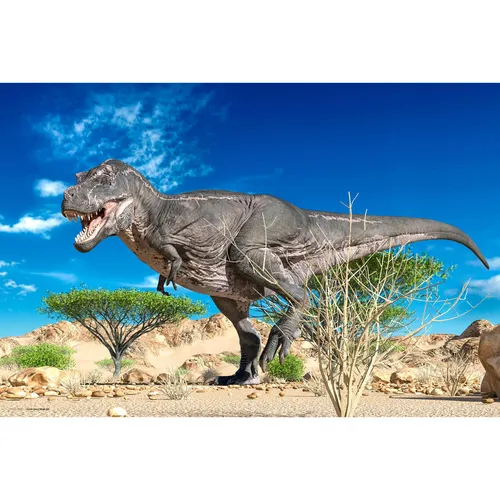 Cover-your-desk Schreibtischunterlage Hungriger T-Rex - Schreibwaren: Schreibtischunterlage aus hochwertigem, BPA-freiem Vinyl, 60 x 40 cm, schützt zuverlässig vor Verschmutzungen und Kratzern – ideal für Kinder und Erwachsene.