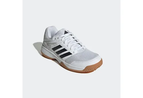 ADIDAS Kinder Volleyballschuhe Speedcourt k - Griffig und nachhaltig - Laufschuhe für Kinder mit atmungsaktivem Obermaterial und griffiger Gummiaußensohle. Hergestellt aus mindestens 20 % recycelten Materialien für einen geringeren CO2-Fußabdruck.
