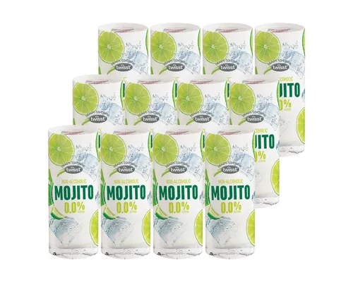 twisst Mixgetränk, Twisst Mojito Spritzig und erfrischend alkoholfrei 240ml 12er Pack
