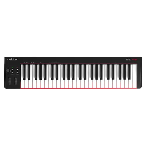 Nektar SE49 USB MIDI Keyboard Controller - 49 anschlagdynamische Tasten mit Synth Action, perfekte DAW-Integration und inklusive Bitwig 8-Track Software für kreative Musikproduktion.