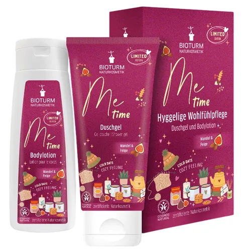 Bioturm Geschenk-Set Me Time Mandel & Feige Duschgel + Bodylotion   400 ml