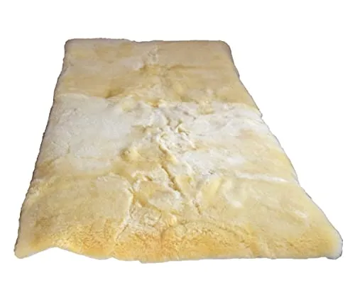 Produktbild Naturasan Lammfell Bettauflage 100×200 cm – Flauschige Merino Matratzenauflage für besten Schlafkomfort