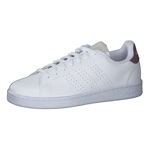 adidas Herren Advantage Sneaker, Cloud White/Cloud White/Shadow Red, 43 1/3 EU