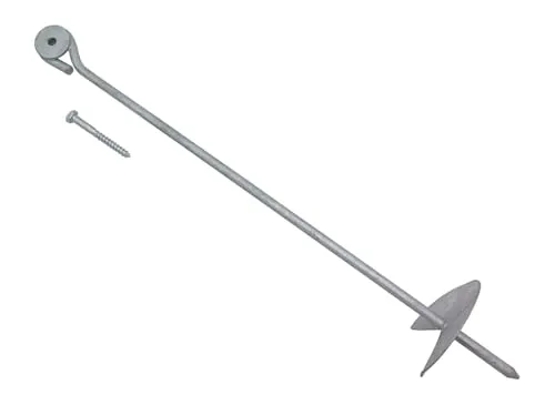 Erdanker Bodenanker mit Schraube stabil - Länge 60 cm (1)