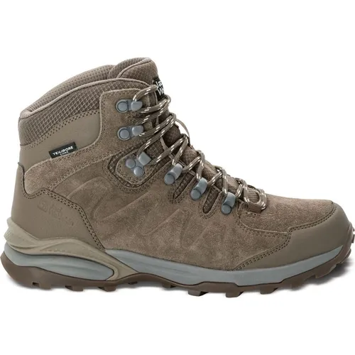 Jack Wolfskin Refugio Texapore Mid W Chestnut 7.5 - Wanderschuhe für Damen, wasserdicht mit TEXAPORE CORE-Membran und dämpfender EVA-Mittelsohle für optimalen Komfort und Halt auf jedem Terrain.