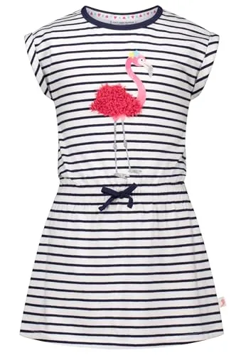 SALT AND PEPPER BY KIDS PARK Female Girls Dress Print Flamingo Kinderkleid, True Navy, 104 EU