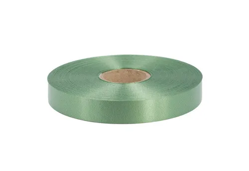 Star Geschenkband, Geschenkband Ringelband 19mm x 100m Rolle Dunkel Lindgrün