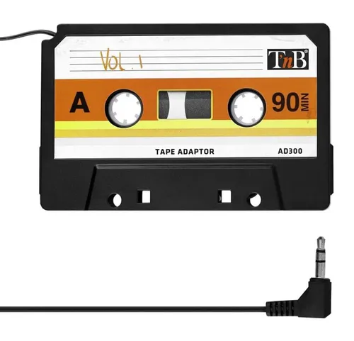 TnB AD300 Kassettenadapter Autoradio Smartphone MP3-Player 3,5-mm-Klinkenkabel