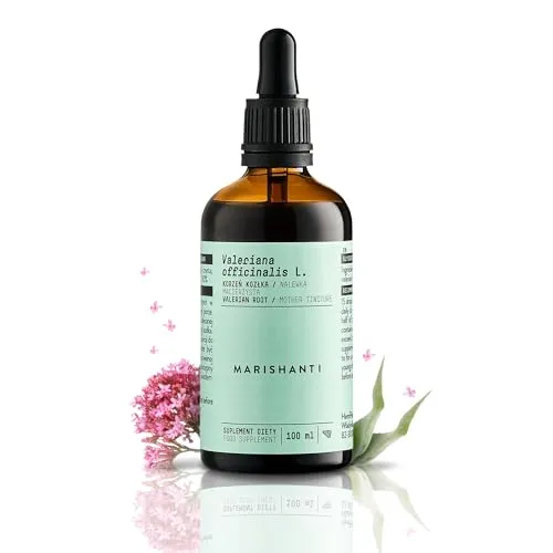 Marishanti Baldrian Urtinktur 100 ml – 100% natürlich, alkoholfrei - Hochkonzentrierte Baldrian Urtinktur in praktischer 100-ml-Flasche. Ideal zur Unterstützung des Wohlbefindens. Veganes Nahrungsergänzungsmittel mit Tropf-Dosierpipette für einfache Anwendung.