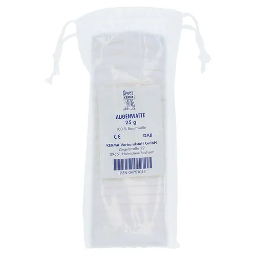 Augenwatte BW Zickzack Lagen 25 g von KERMA Verbandstoff